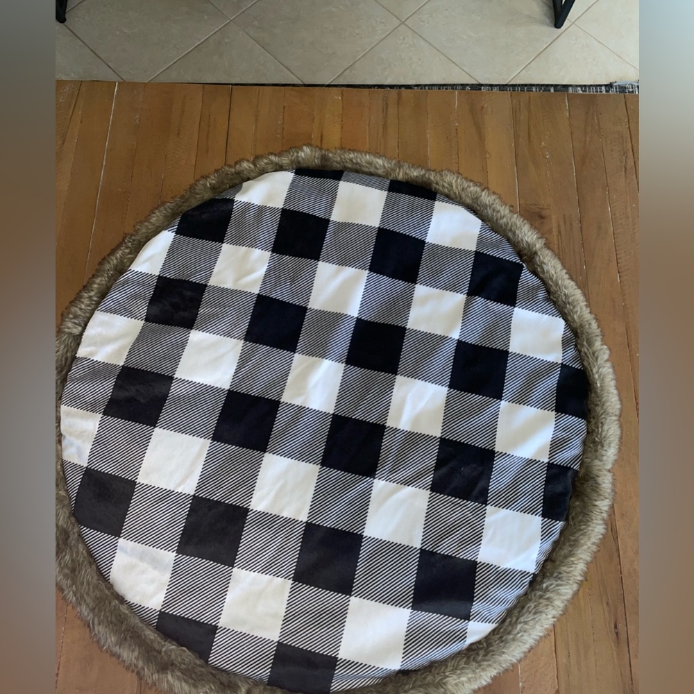 Plush Gingham Baby Tummy Time May